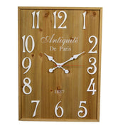Rectangular paris wooden clock cm50x70x4,5