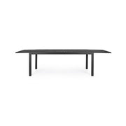 HILDE outdoor table in Anthracite aluminum Extendable 200-300x100x h75 cm