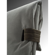 Grenoble container double bed in gray eco-leather