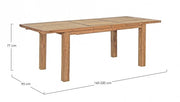 Bounty extendable teak wood garden table