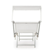 White outdoor sun lounger