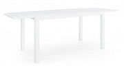 Extendable table 140-210x77 white in aluminium