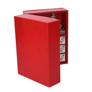 Red led wooden calendar cm36x6h24