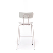 Polypropylene stool with white seat
