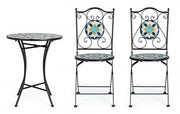 Promo set Positano table with iron chairs