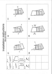 3-shelf white wooden shelf cm68,5x40h132