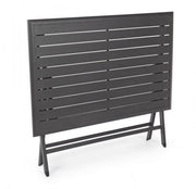 Outdoor table in anthracite aluminum ELIN 110x70x h71 cm