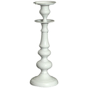 White aluminum candle holder 1p cmø13h37