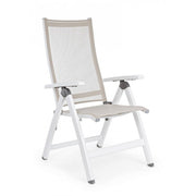 CRUISE Folding Outdoor Armchair White 59x71x h 113 cm