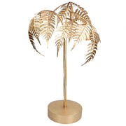 Gold palm-shaped lamp h80 cm