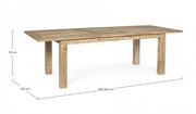 Rectangular outdoor table in FSC Teak Wood cm 200 - 260x 100x h 78