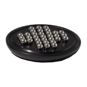 Wooden solitaire game decoration cm19h2 aluminum balls