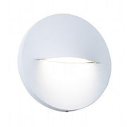 Round Aluminum Wall Sconce with Satin Diffuser - Natural Light Graphite
