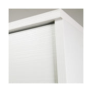 White multipurpose living room furniture in melamine wood 180x80x45 cm