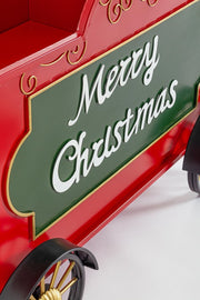 Merry Xmas Red-Green Train Car