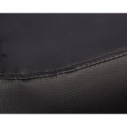 Leatherette armchair with black removable pouf RITA 64,5x 59,5x h78 cm