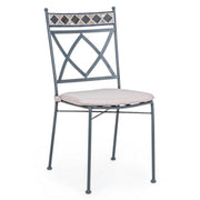 Berkley chair in metal for outdoor use