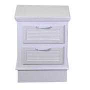 Liverpool wooden cabinet 2 white drawers cm37x30h49