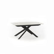 Extendable table with calacatta marble top 170/270x90x76h cm