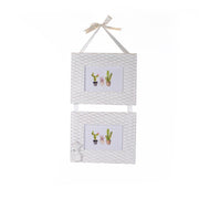 Wall photo frame cactus white wood multiple 2p cm24x50x1