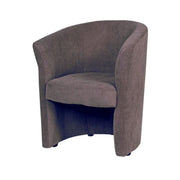 Belize armchair in dove gray velvet