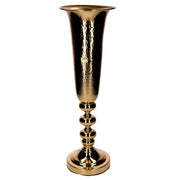 Gold metal vase cm16x16h55