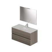 Bathroom composition of 100 in Olmo color H54x101x46cm