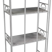 New jessica metal shelf 4 floors white brush cm47x23,5h120