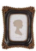 Black photo frame with gold border te-2220 cm. 17.5 x 3h 23