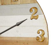 Two-tone wooden clock ea-6422 Ø cm. 91.5 x 6