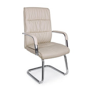 Sydney Tortora eco-leather office armchair with armrests