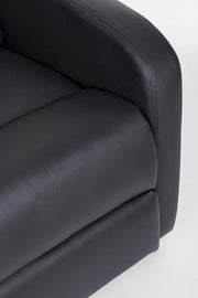 Desirè black leatherette reclining armchair