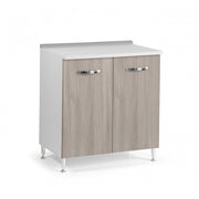 Base for kitchen 2 elm doors in melamine wood Cm 80x50xH 85