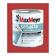 Water-based red satin enamel 0.75lt