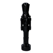 Glossy black lacquered resin soldier cm8,5x8h38