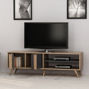 Tv stand anthracite walnut 150x35x48h cm