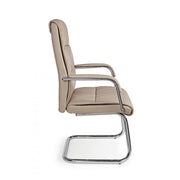 Sydney Tortora eco-leather office armchair with armrests