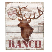 Reindeer wooden picture cm40x50x2,5