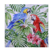 Painted picture parrots cm50x50x2,5
