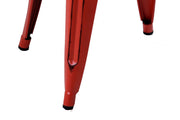 Red bristol iron stool cm39x39h45