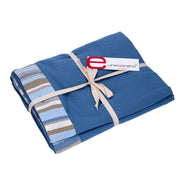 Stripe tablecloth air force blue edge cm5 thread dyed cm140x180