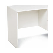 Desk 2 drawers White Ash in melamine wood H.75x119x64 cm