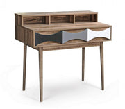 DIONISO wooden back desk console with three drawers 100x48x h89.5 cm