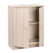 Armadio multiuso basso due ante Olmo Chiaro 62x34x h80 cm