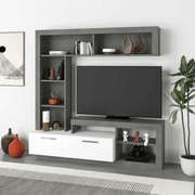 Leo white cement wall unit