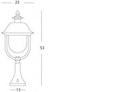 Aluminum Stake with Copper Cover and Transparent Diffuser graycopper