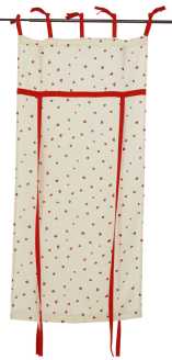 Red hearts window curtain ri-0556 cm. 75x160