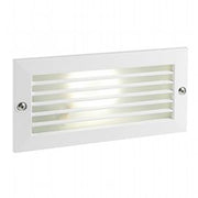 Aluminum Recessed Wall Light with Satin White Glass Diffuser