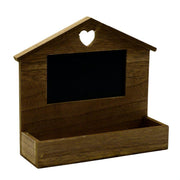 House wooden shelf with blackboard cm28x8,5h24,5