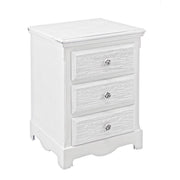 Chest of drawers with 3 drawers in Blanc white wood 40 x 34 x 63.5 cm
